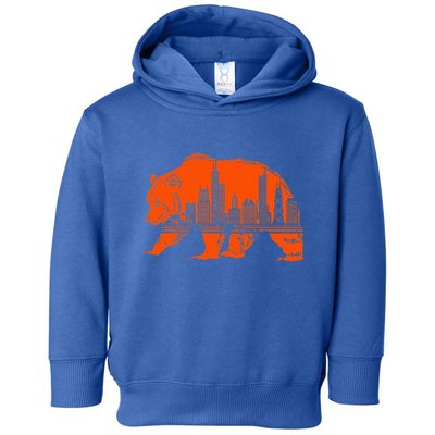 Chicago Downtown City Skyline Illinois Pride Toddler Hoodie