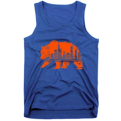 Chicago Downtown City Skyline Illinois Pride Tank Top