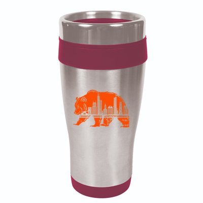 Chicago Downtown City Skyline Illinois Pride 16oz Travel Tumbler