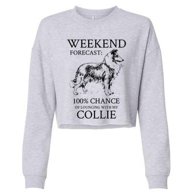 Collie Dog Cool Gift Cropped Pullover Crew