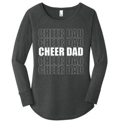 Cheer Dad Cheerleading Cheer Leading Dad Father Day Women's Perfect Tri Tunic Long Sleeve Shirt