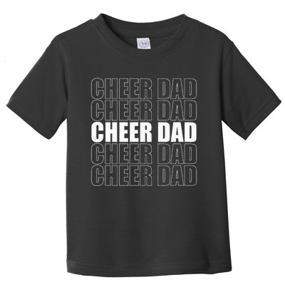 Cheer Dad Cheerleading Cheer Leading Dad Father Day Toddler T-Shirt