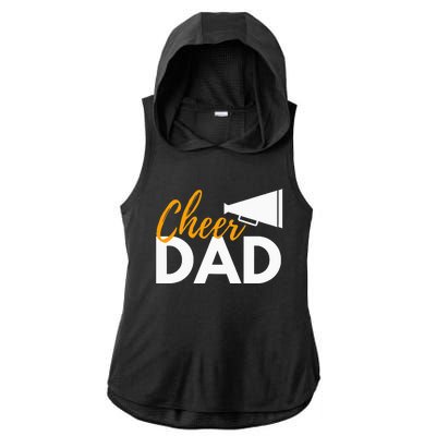 Cheer Dad Cheerleading Cheerleader Dad Cheer Competition Ladies PosiCharge Tri-Blend Wicking Draft Hoodie Tank