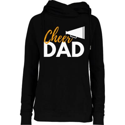 Cheer Dad Cheerleading Cheerleader Dad Cheer Competition Womens Funnel Neck Pullover Hood