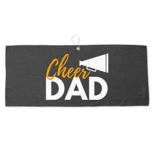 Cheer Dad Cheerleading Cheerleader Dad Cheer Competition Large Microfiber Waffle Golf Towel