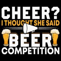 Cheer Dad Cheerleader I Thought She Said Beer Competition City Backpack