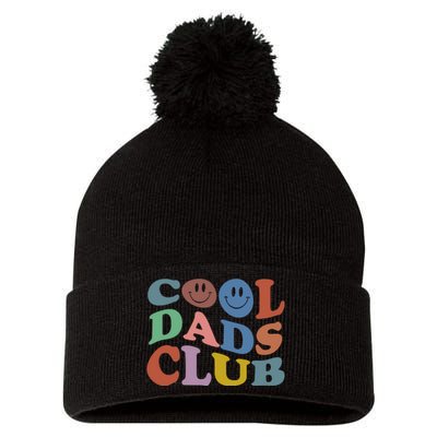 Cool Dads Club Funny Smile Colorful Fathers Day Pom Pom 12in Knit Beanie