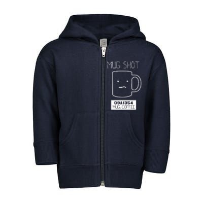 Coffee Drinker Toddler Zip Fleece Hoodie