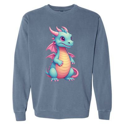 Cute Dragon Garment-Dyed Sweatshirt