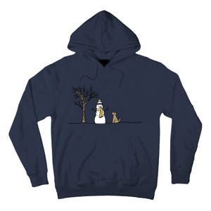 Christmas Dog Christmas Snowman Holiday Dog Tall Hoodie