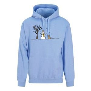 Christmas Dog Christmas Snowman Holiday Dog Unisex Surf Hoodie