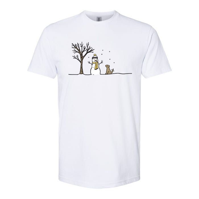 Christmas Dog Christmas Snowman Holiday Dog Softstyle CVC T-Shirt