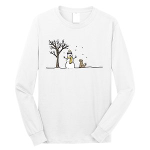 Christmas Dog Christmas Snowman Holiday Dog Long Sleeve Shirt