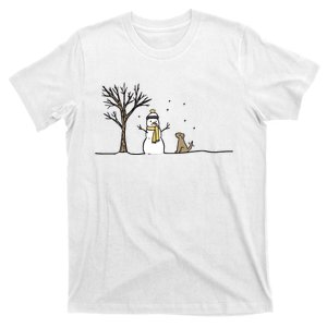 Christmas Dog Christmas Snowman Holiday Dog T-Shirt