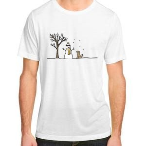 Christmas Dog Christmas Snowman Holiday Dog Adult ChromaSoft Performance T-Shirt