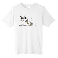 Christmas Dog Christmas Snowman Holiday Dog Tall Fusion ChromaSoft Performance T-Shirt