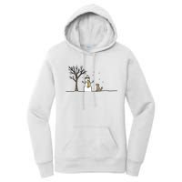 Christmas Dog Christmas Snowman Holiday Dog Women's Pullover Hoodie