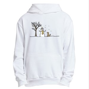 Christmas Dog Christmas Snowman Holiday Dog Urban Pullover Hoodie