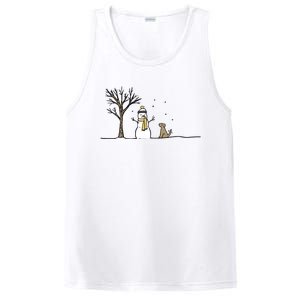 Christmas Dog Christmas Snowman Holiday Dog PosiCharge Competitor Tank