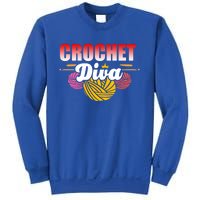 Crochet Diva Crocheter And Crocheting Lover Funny Gift Sweatshirt