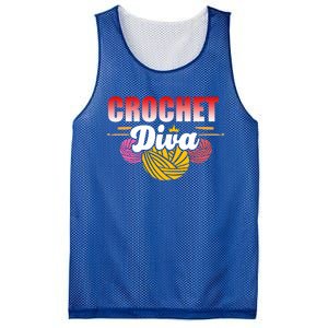 Crochet Diva Crocheter And Crocheting Lover Funny Gift Mesh Reversible Basketball Jersey Tank