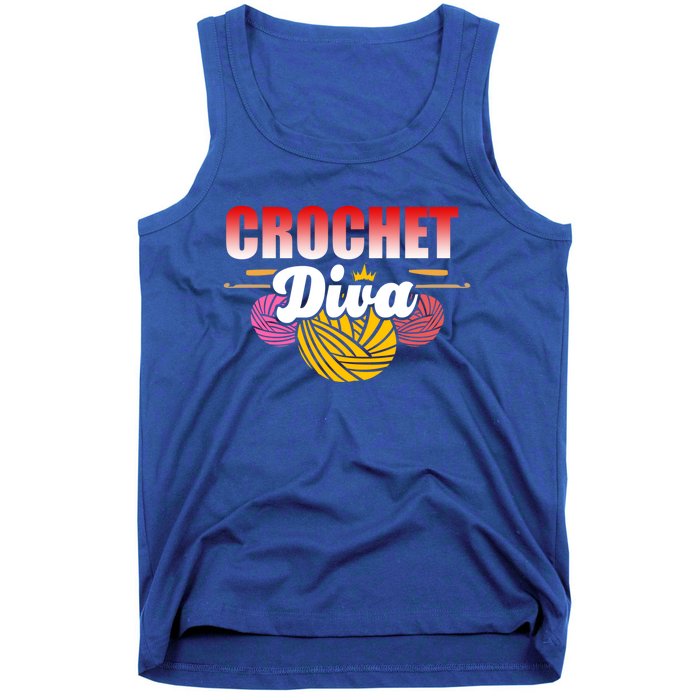 Crochet Diva Crocheter And Crocheting Lover Funny Gift Tank Top