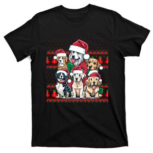 Cute Dog Christmas Ugly Sweater Family Matching Pajamas Dog T-Shirt