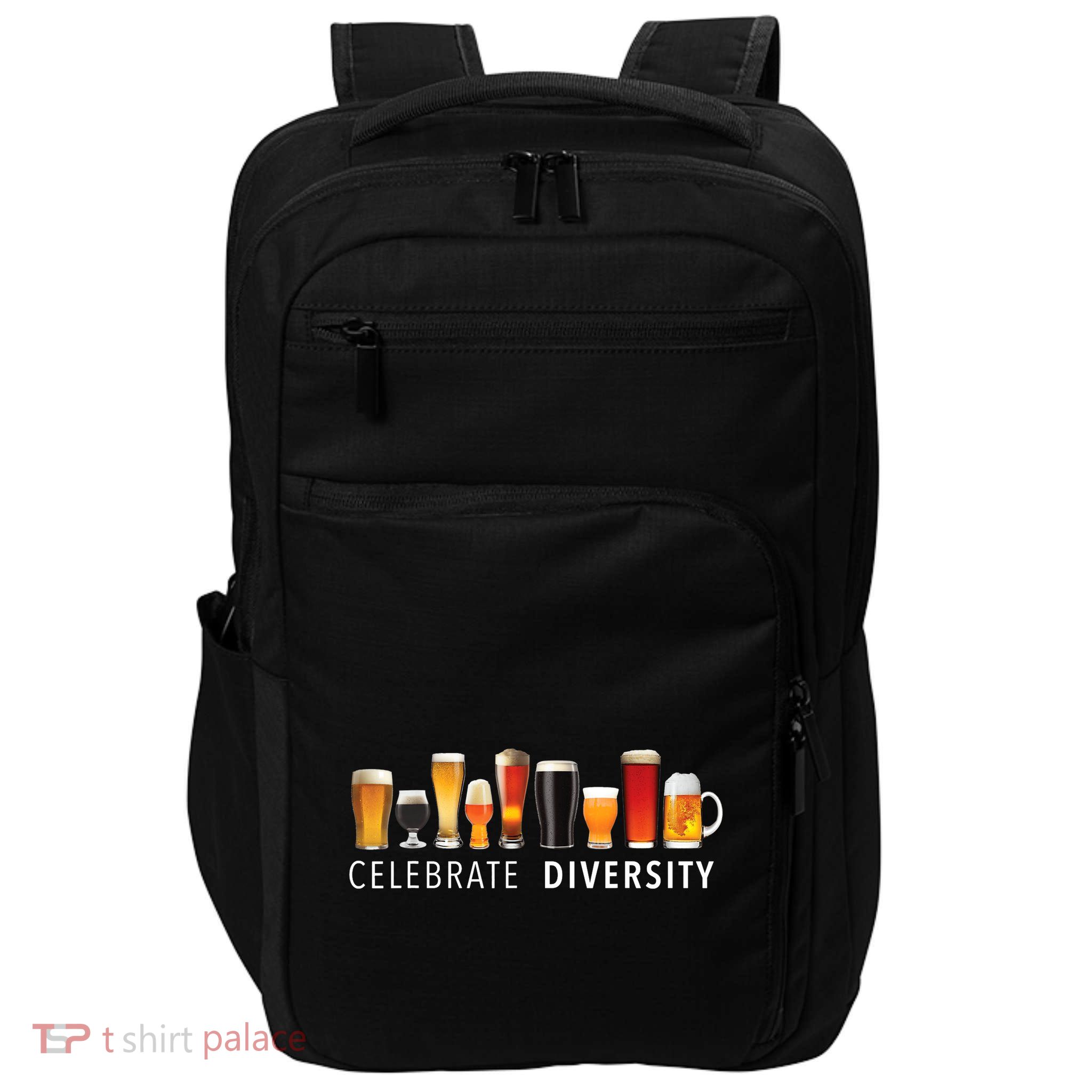 Celebrate Diversity Craft Beer Drinking Impact Tech Backpack