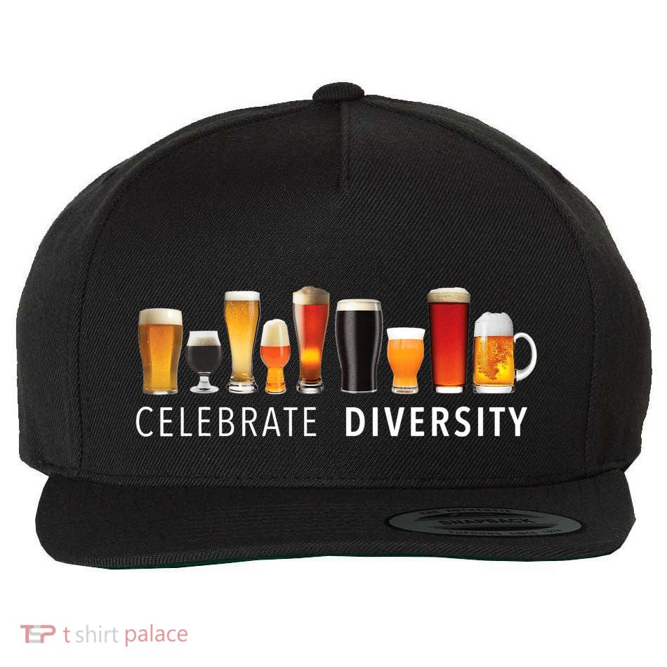 Celebrate Diversity Craft Beer Drinking Wool Snapback Cap