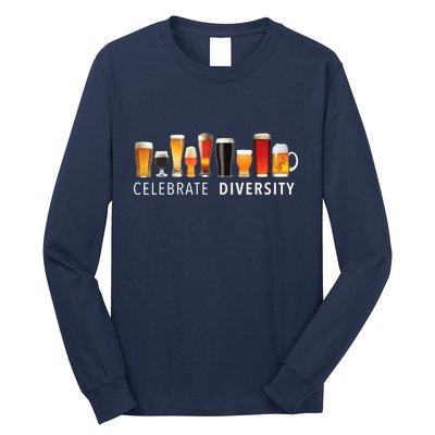 Celebrate Diversity Craft Beer Drinking Long Sleeve Shirt