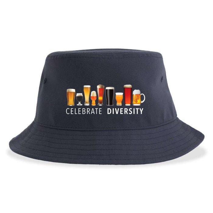 Celebrate Diversity Craft Beer Drinking Sustainable Bucket Hat