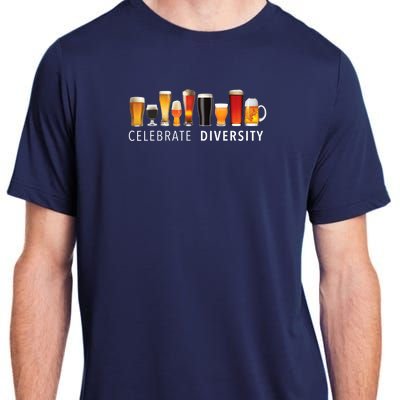 Celebrate Diversity Craft Beer Drinking Adult ChromaSoft Performance T-Shirt