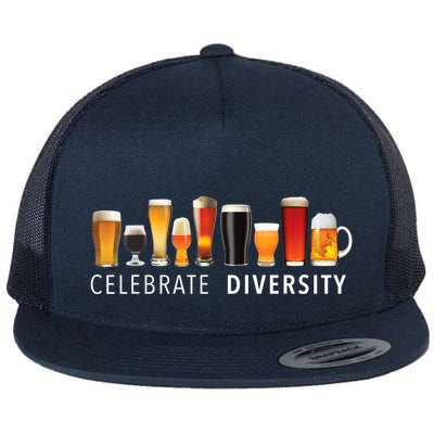 Celebrate Diversity Craft Beer Drinking Flatbill Hat