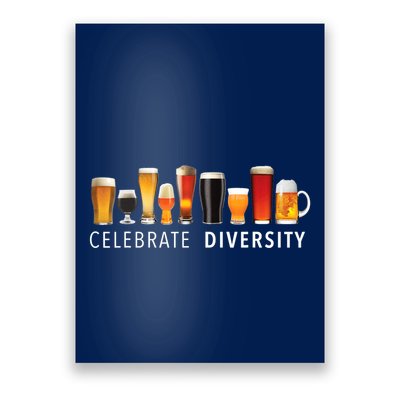 Celebrate Diversity Craft Beer Drinking Poster