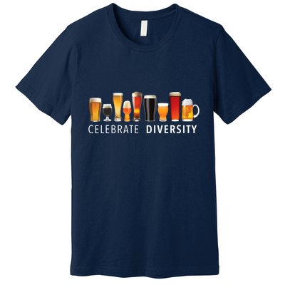 Celebrate Diversity Craft Beer Drinking Premium T-Shirt