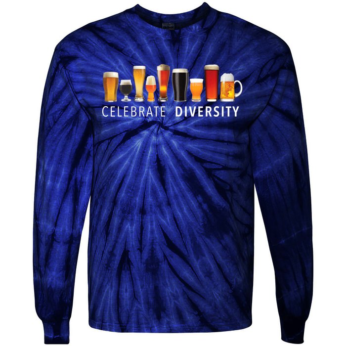 Celebrate Diversity Craft Beer Drinking Tie-Dye Long Sleeve Shirt