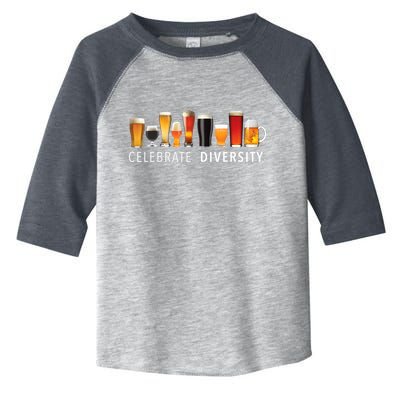 Celebrate Diversity Craft Beer Drinking Toddler Fine Jersey T-Shirt