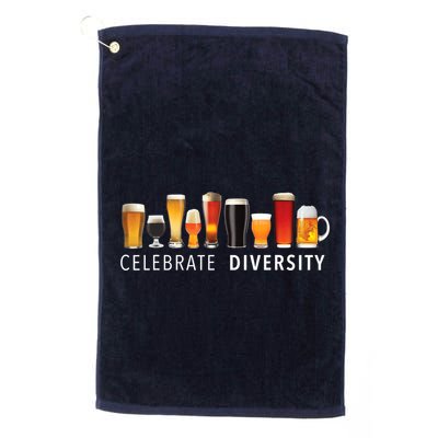 Celebrate Diversity Craft Beer Drinking Golf Towel
