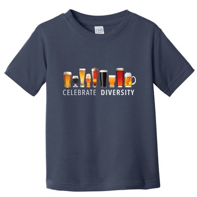 Celebrate Diversity Craft Beer Drinking Toddler T-Shirt