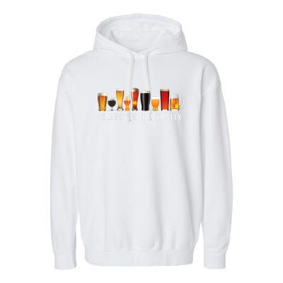 Celebrate Diversity Craft Beer Drinking Garment-Dyed Fleece Hoodie