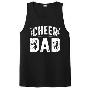 Cheer Dad Cheerleading Dad Of A Cheerleader Father Cool Gift PosiCharge Competitor Tank