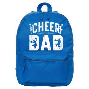 Cheer Dad Cheerleading Dad Of A Cheerleader Father Cool Gift 16 in Basic Backpack