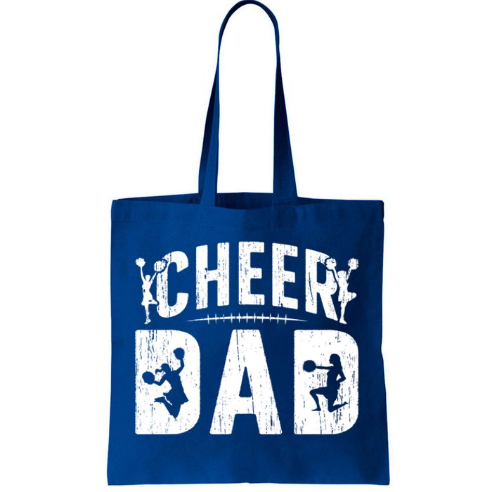 Cheer Dad Cheerleading Dad Of A Cheerleader Father Cool Gift Tote Bag