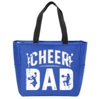 Cheer Dad Cheerleading Dad Of A Cheerleader Father Cool Gift Zip Tote Bag