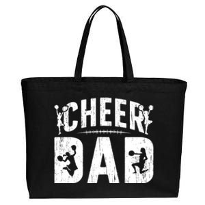 Cheer Dad Cheerleading Dad Of A Cheerleader Father Cool Gift Cotton Canvas Jumbo Tote