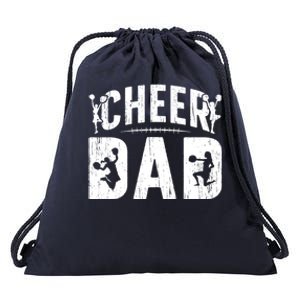 Cheer Dad Cheerleading Dad Of A Cheerleader Father Cool Gift Drawstring Bag