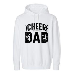 Cheer Dad Cheerleading Dad Of A Cheerleader Father Cool Gift Garment-Dyed Fleece Hoodie