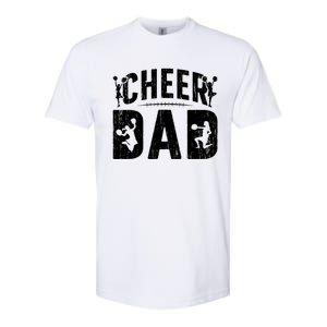 Cheer Dad Cheerleading Dad Of A Cheerleader Father Cool Gift Softstyle CVC T-Shirt