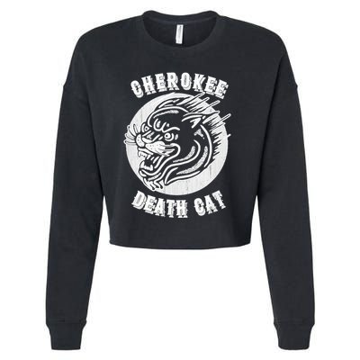 Cherokee Death Cat Cryptozoology Cryptid Folklore Gift Cropped Pullover Crew