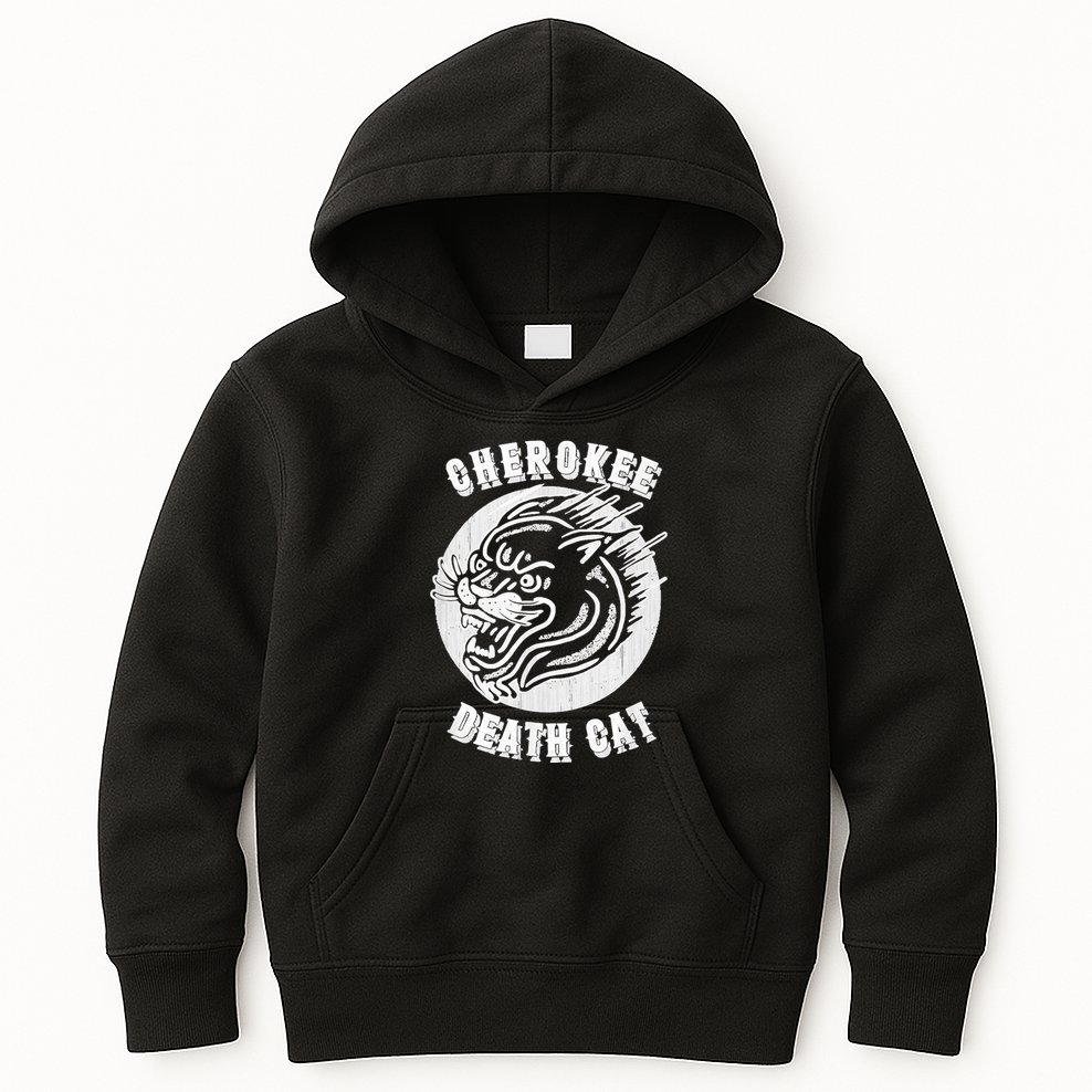 Cherokee Death Cat Cryptozoology Cryptid Folklore Gift Kids Hoodie